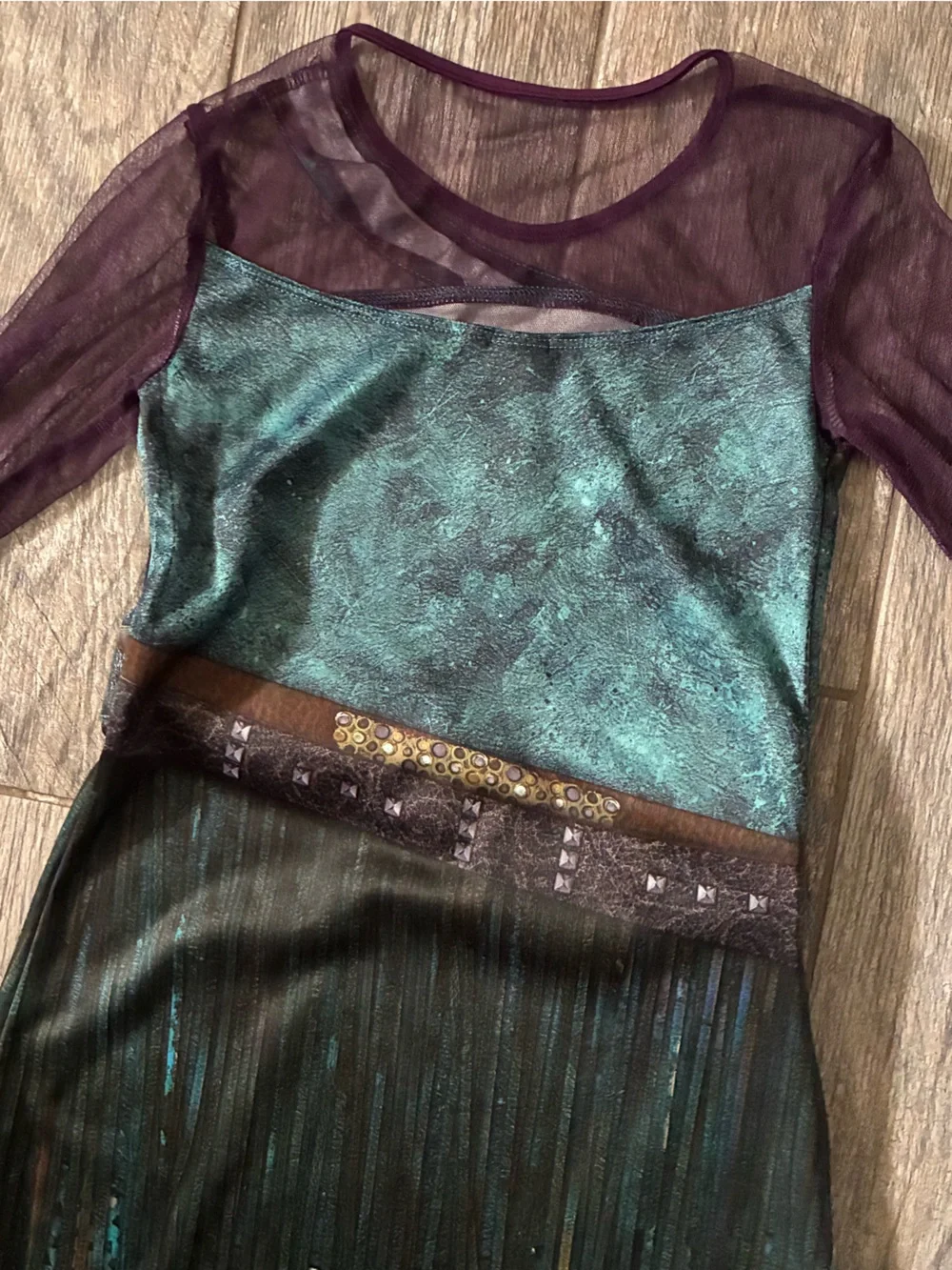 Disney Store Uma Costume Dress Descendants 2 Size 7/8 Girls